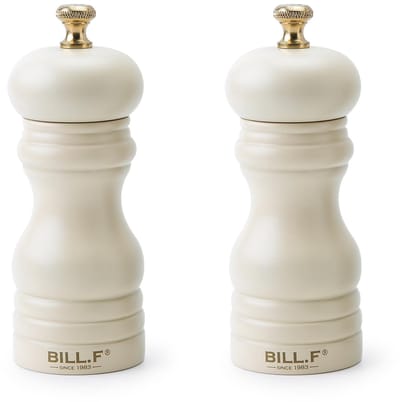 Dailygoods- Zout- en Pepermolenset - Houten Pepermolen - Set van 2 - Navulbaar - 12,7 cm - Verstelbare Keramische Maalrotor
