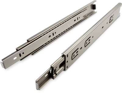 1 Paar (2 stuk) Roestvrij staal Volledig uitschuifbaar Ladegeleider KV7-45-H45-L300-NF Lengte 300 mm Draagkracht 45 kg Corrosiebestendig van SOTECH