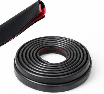 Rubberen Randbescherming - Zelfklevende Afdichting - Rand Afschermen - Weerbestendig EPDM - 6 meter - Zwart
