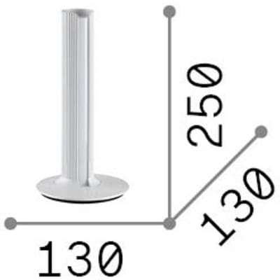 IDEAL LUX LED tafellamp Dorica, messingkleurig, hoogte 25 cm