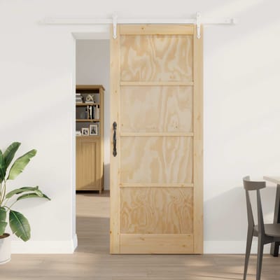 vidaXL - Schuifdeur - ORKDAL - 86 - x - 211 - cm - Massief - grenenhout