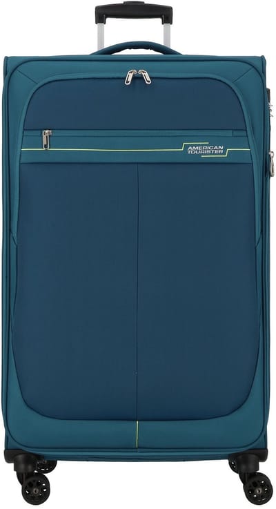 American Tourister trolley Deep Dive Spinner EXP TSA Tea / Lime petrol 82cm
