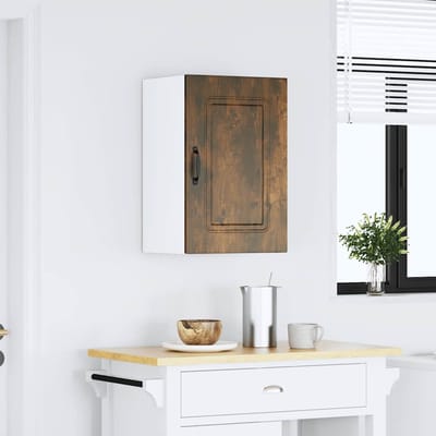 vidaXL - Keukenbovenkast - Kalmar - bewerkt - hout - gerookt - eikenkleurig