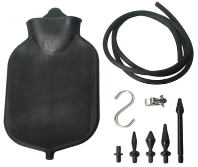 Master Series - Deluxe Enema Set - Zwart