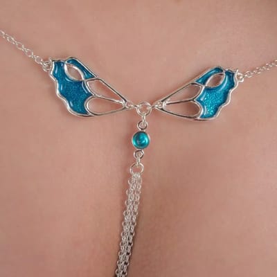 Sylvie Monthulé | Silver Belly Chain Jewelry | Sexy Wings size XS size XS