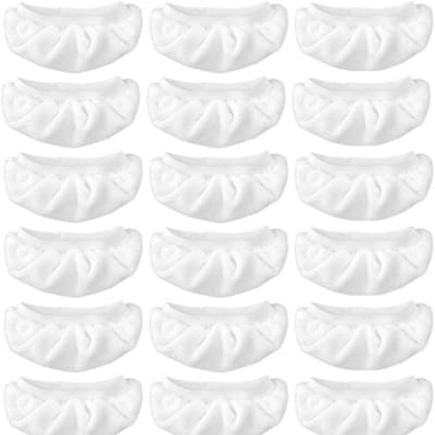 18-pack stoomreinigingsdoekjes - Universele microvezeldoekjesset - Vervangende doekjes voor stoomreinigers - Voor alle handheld stoomreinigers - Wasbare - herbruikbare vervangende doekjes (18-pack - Wit)