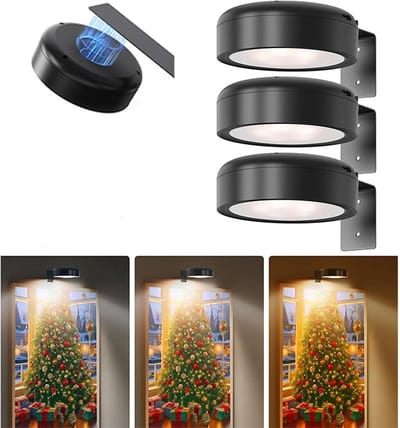 3 stuks wandlampen - Kunstdisplaylampen - Werkt op batterijen - Afstandsbediening - 3 verlichtingsstanden - Magnetisch licht - Wanddecoratie - Geschikt voor ingelijste schilderijen - Dimbaar - Wanddecoratie - Zwart