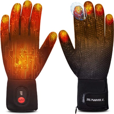 SunWill® Handschoenen Verwarmd - Verwarmde Handschoenen - Verwarmde Handschoenen Oplaadbaar - Verwarmde Handschoenen Dames - Verwarmde Wanten - Elektrische Handschoenen - Handschoenen Met Verwarming