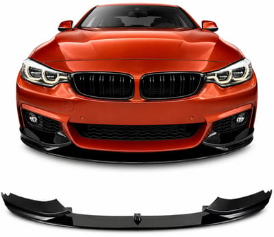 Frontlip Spoiler Hoogglans Zwart – Geschikt voor BMW 4 Serie F32 / F33 / F36 met M-Pakket