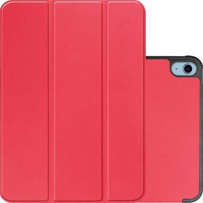 Hoes - Geschikt voor Apple iPad A16/A18 (2022/2025/2026) - 10.9 & 11 inch (10e, 11e & 12e generatie) - Dun & Stevig - Trifold Bookcase - Hard Cover - Hardcover Book Case - Tablet Hoesje - Rood