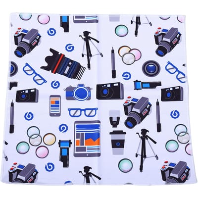 Zelfklevende Beschermende Wikkel Waterdichte Zelfklevende Wikkeldoek Opbergzakje voor Camera Lens Make-up Cosmetica 37x37cm/14.6x14.6in blue
