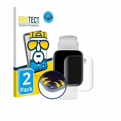 BROTECT - Screenprotector voor HMD Watch P1 - Folie Beschermfolie transparant volledig dekking - 2 Stuks