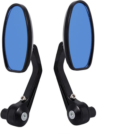 Dailygoods- Fietsspiegel 360° Rotatie - Achteruitkijkspiegel Set - Flexibele Stuurspiegel - Universele Bevestiging - Helder Wit Glas - Geschikt voor 7/8" Stuur