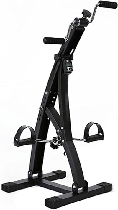 Arm- en beentrainer - Hometrainer Ouderen - Revalideren Thuis - Verstelbare Weerstand - 84x41x40cm - Zwart