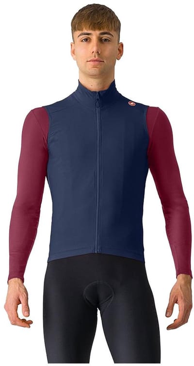 Castelli Espresso Gilet Blauw XL Man