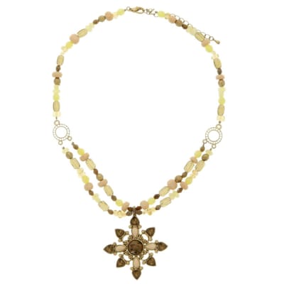 Behave - Kralen Ketting met Hanger - 42 cm - Verlengketting - Mode-sieraad
