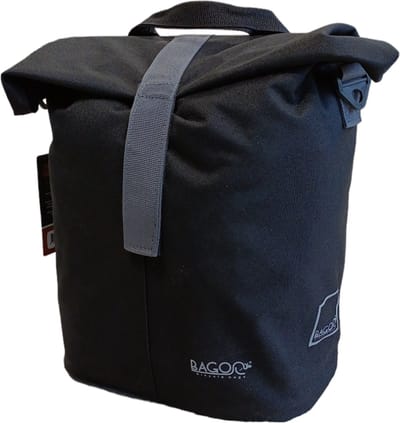 Bagoo Shopper fietstas - 14 liter - rolsluiting - schouderriem - handvat