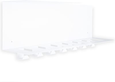 Gorillz Plenck - Wandkapstok met Hoedenplank - Kapstok Metaal - 70 x 15 x 25 cm - Wit