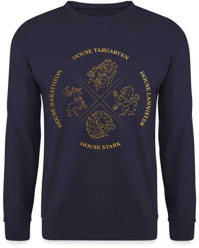 Game Of Thrones Houses Targaryen Lannister Stark Sweater Heren