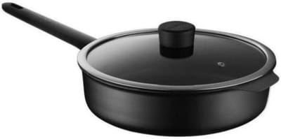 Koekenpan - Antiaanbakpan - Koken - Met deksel - 33 cm - Zwart
