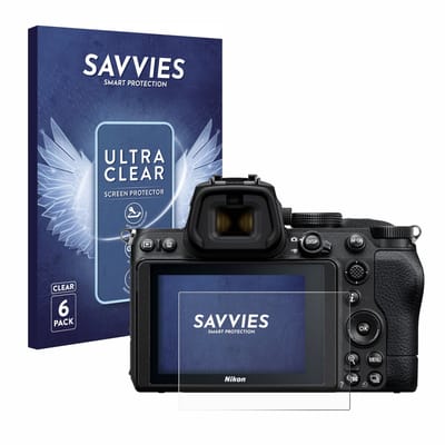 Savvies - Screenprotector voor Nikon Z 5 - Folie Beschermfolie transparant 6 Stuks