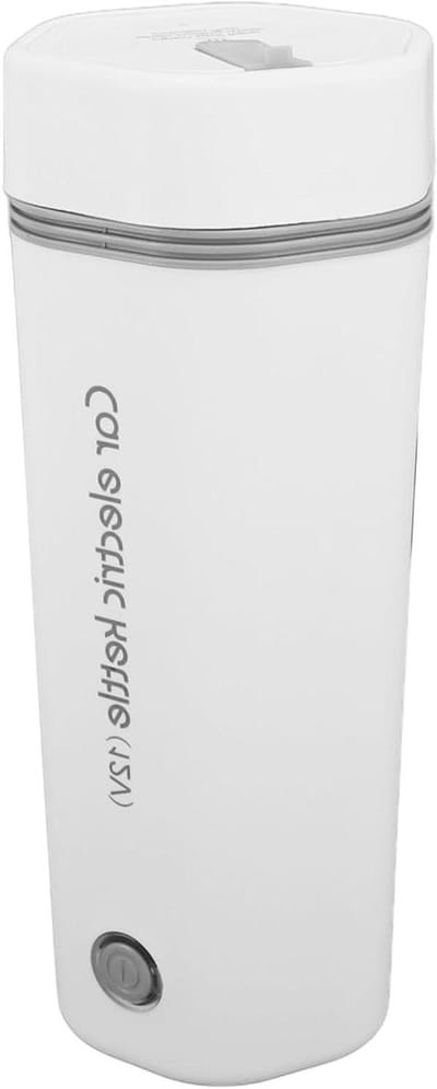 Reisketel Kleine Boiler - Warmwater Ketel - Onderweg Drankjes - Lekvrij Ontwerp - 350 Ml Capaciteit - Wit