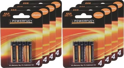 Powerful Batterijen - AAA type - 32x stuks - Alkaline - Long life