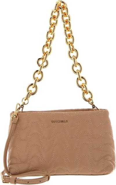COCCINELLE Leren Schoudertas Avondtas Ophelie Matelasse Handbag Toasted Beige