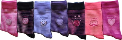 SMILEY Girl multipack sokken Attitude - meisjes 7 paar kousen - geschenkset - 35/38