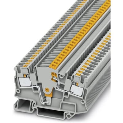 Phoenix Contact 3212139 Scheidingsklem 6.2 mm Snelaansluiting Grijs 50 stuk(s)