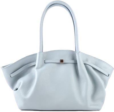 Giuliano Lederen handtas Nayome - Made in Italy - Blauw