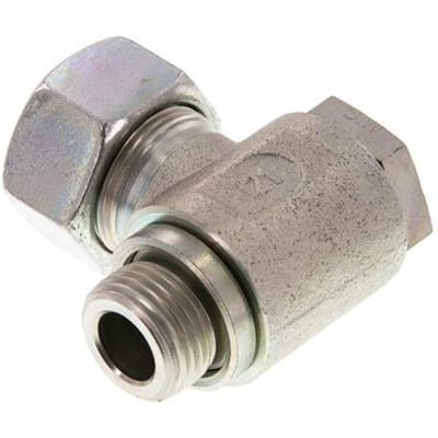 18L & G1/2'' Verzinkt Stalen Swivel Joint Snijringkoppeling Buitendraad 160bar Draaibaar ISO 8434-1