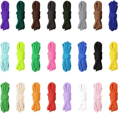 24 Reels Paracord 4mm - Multifunctionele Type III 550lb Touwset voor Survival, Kamperen en Knutselen