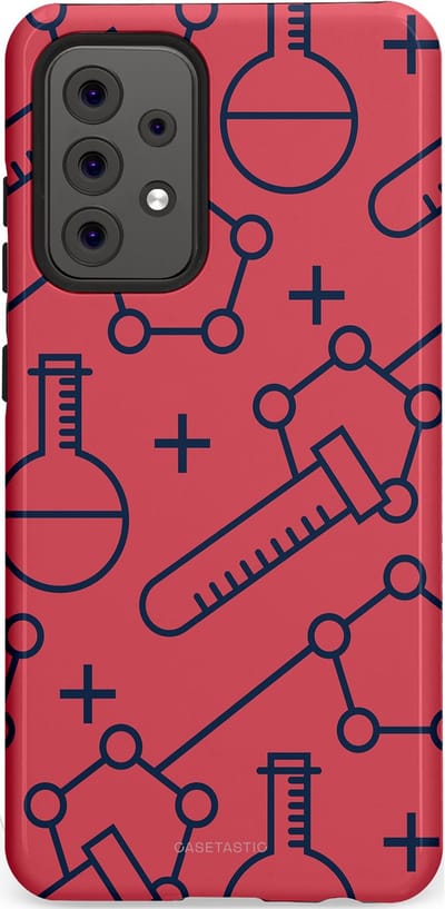 Casetastic hoesje geschikt voor Samsung Galaxy A52 (2021) 5G / Samsung Galaxy A52 (2021) 4G - Dubbellaagse bescherming - Rode Laboratorium - Fashion Case - Koraal