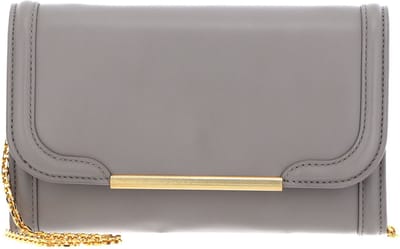 COCCINELLE Leren Schoudertas Koppeling Coccinellewyrna Handbag Stone Grijs