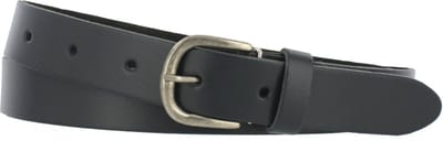 Leren Dames/Heren Riem | Glad Leer | 3cm breed | Riemmaat: 90cm (totale lengte: 105cm) | 100% echt leer | Nikkelvrije gesp | Kleur: navy