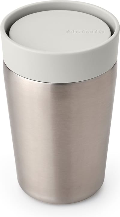 Brabantia Make & Take Thermosbeker - Koffiebeker To Go - 200 ml - Light Grey