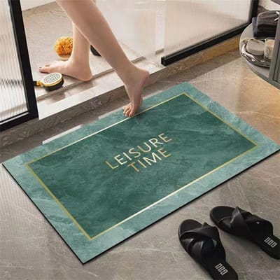 Diatomeeën aarde licht luxe antislip mat, badkamer sneldrogende voetenmat, toiletdeurmat, woonkamer entree mat, vloermat 40x60cm15.7x23.6in