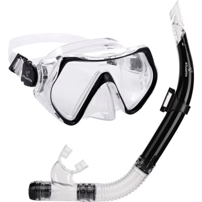 Atlantis Hawaï Combo - Snorkelset - Duikbril - Snorkel - Volwassenen - Zwart