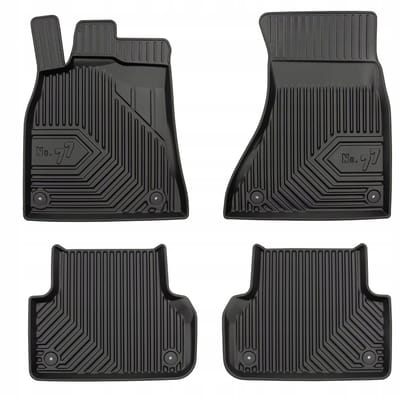 Frogum - No.77 - Automatten 3D - Geschikt voor AUDI A5 (8T) Sportback 2009-2016 - 4-delig - TPE Rubber - Zwart