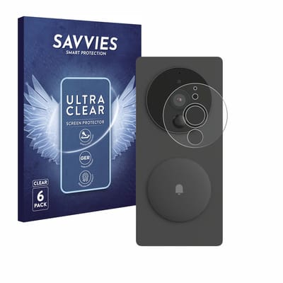 Savvies - Screenprotector voor Aqara SVD-KIT1 (Slimme videodeurbel G4) - Folie Beschermfolie transparant 6 Stuks
