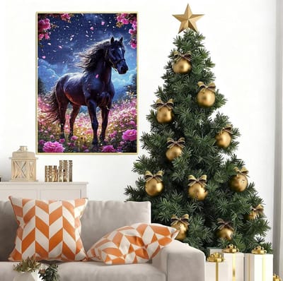 Paardenpuzzel 4000 stukjes - Legpuzzel Volwassenen - Ontspanning en Cognitieve Stimulatie - Houten Puzzelstukjes - 141x87 cm - Niet gespecificeerd