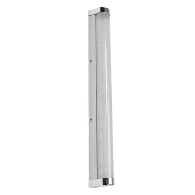 OSRAM ORBIS Tube LED spiegel-/wandlamp, chroom, glas met bubbeleffect, 12W, 1200lm, dimbaar, 3000/4000K verstelbaar via wandschakelaar, 60cm diameter, IP44 bescherming tegen vreemde voorwerpen/spatwater