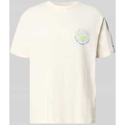 Tommy Hilfiger Relaxed Bubble Flame Ancient White Taglia: S | T-shirt stampate Outlet | Uomo | Bianco