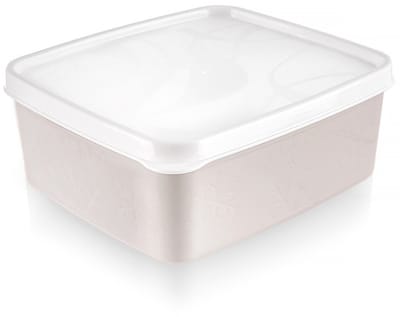 Voedselcontainer met Deksel Beige 650 ml - Vershoudbakjes - Vershouddoos - Bakjes - Diepvriesbakjes - Vershouden