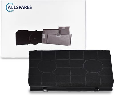 AllSpares Koolstoffilter voor afzuigkappen geschikt voor AEG-Electrolux Type 190 - I.KE.A. CHF190, FAT190 - Whirlpool 484000008578 en Elica CFC0140055 (485x255x45mm)