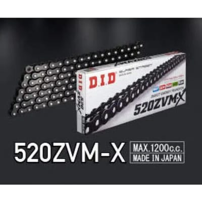Motorfiets rolketting D.I.D 520Zvm-X(Bk&Bk) X 118 Mail. Zj