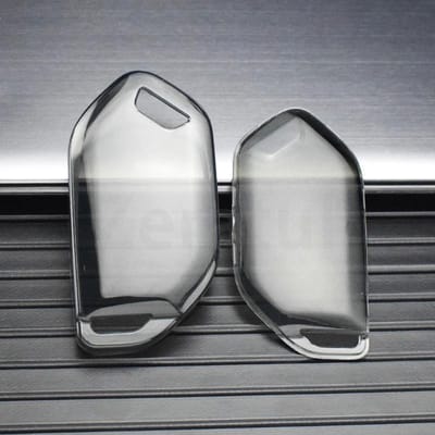 Transparante TPU Slimme Auto Sleutelhoes Cover Shell Fob Voor Kia Carnival Ev9 Picanto Sleutelbakje Deksel Gt Line Accessoires white