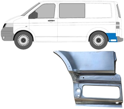 Reparatiepaneel achterspatbord voor Volkswagen Transporter T5 2003-2015 / Links