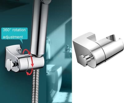 Douchekophouder 360 graden draaibaar voor handdouches - Universeel design - Zilverkleurig